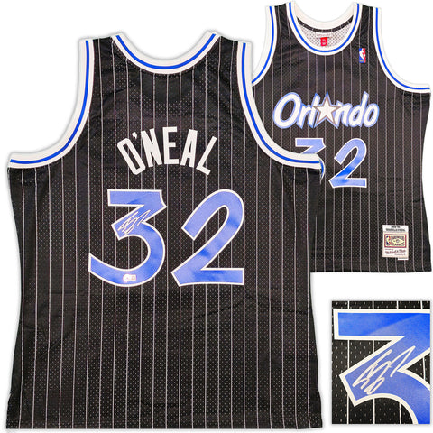 MAGIC SHAQUILLE O'NEAL AUTOGRAPHED M&N 1994-95 HWC JERSEY XL BECKETT 235521