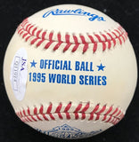 Greg Maddux Signed Atlanta Braves 1995 World Series Baseball (JSA COA)