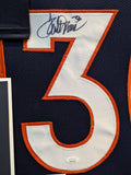 FRAMED DENVER BRONCOS TERRELL DAVIS AUTOGRAPHED SIGNED JERSEY JSA COA