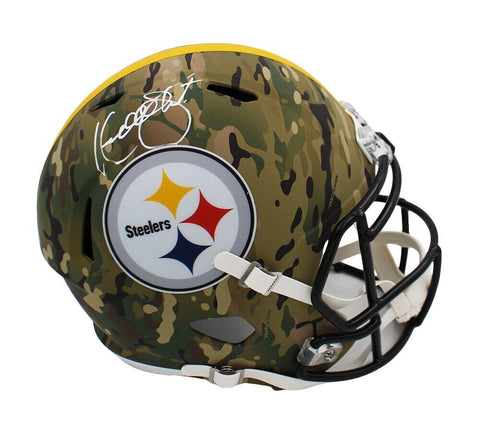 Kordell Stewart Signed Pittsburgh Steelers Speed Full Size Camo NFL Helmet