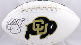 Kordell Stewart Autographed Colorado Logo Football- Beckett W Hologram *Black