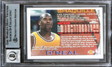 Lakers Shaquille O'Neal Authentic Signed 1996 Topps Chrome #220 Card BAS Slabbed