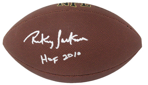 Rickey Jackson 49ers Signed Wilson Super Grip F/S NFL Football w/HOF 2010 - SS