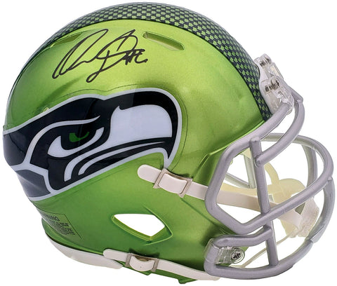 QUANDRE DIGGS AUTOGRAPHED SEAHAWKS FLASH GREEN SPEED MINI HELMET MCS HOLO 200275