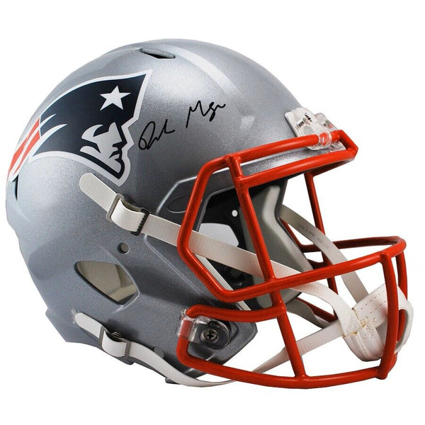 Drayke Maye Signed New England Patriots Full Size Replica Speed Helmet Fanatics