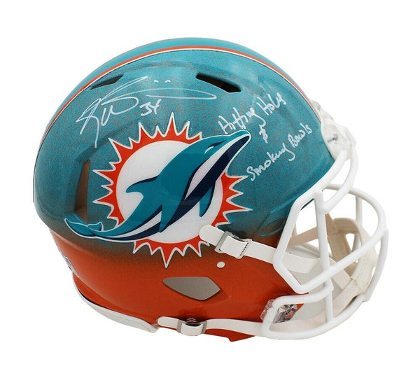 Ricky Williams Signed Miami Dolphins Custom Speed Full Size Helmet - Holes/Bowls