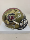 XAVIER LEGETTE SIGNED SOUTH CAROLINA GAMECOCKS CAMO SPEED MINI HELMET BECKETT