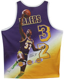 Lakers Magic Johnson Signed M&N HWC Portrait Jersey BAS Witnessed #WP68506