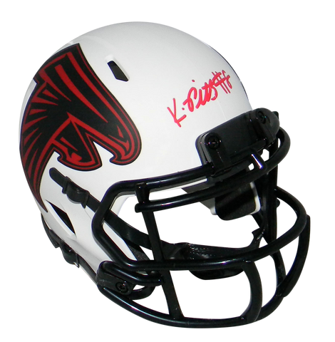 KYLE PITTS AUTOGRAPHED SIGNED ATLANTA FALCONS LUNAR SPEED MINI HELMET BECKETT