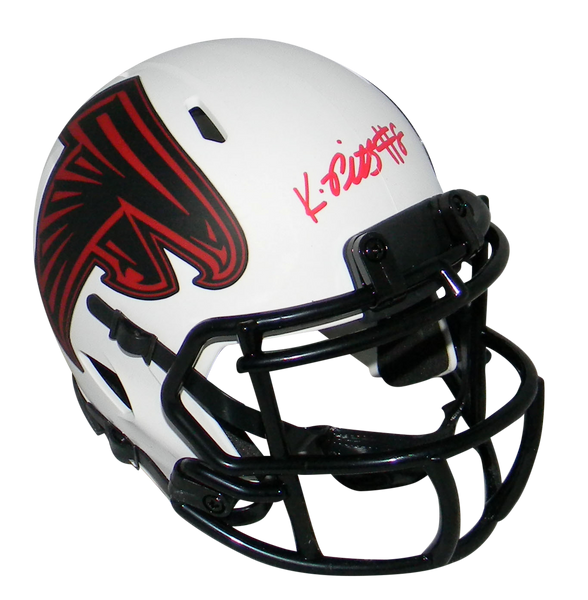 KYLE PITTS AUTOGRAPHED SIGNED ATLANTA FALCONS LUNAR SPEED MINI HELMET BECKETT