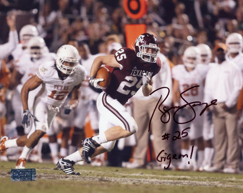 RYAN SWOPE AUTOGRAPHED SIGNED TEXAS A&M AGGIES VS TEXAS 8x10 PHOTO COA