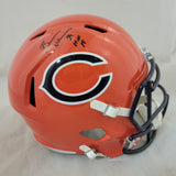 BRIAN URLACHER "HOF 18" SIGNED BEARS FS ALTERNATE SPEED REPLICA HELMET BECKETT