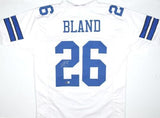 DaRon Bland Autographed White Pro Style Jersey-Beckett W Hologram *Silver