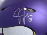 Justin Jefferson Autographed Vikings F/S Speed Authentic Helmet-Beckett W