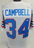 Earl Campbell "HOF 91" Signed Houston Oilers Custom White Jersey (JSA COA)