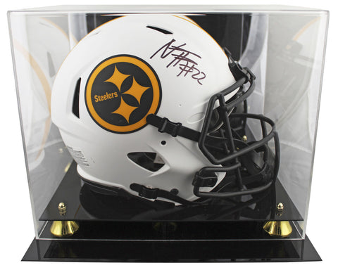 Steelers Najee Harris Signed Lunar Full Size Speed Proline Helmet W/ Case Fan