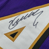 Autographed/Signed Zay Flowers Baltimore Purple Football Jersey JSA COA