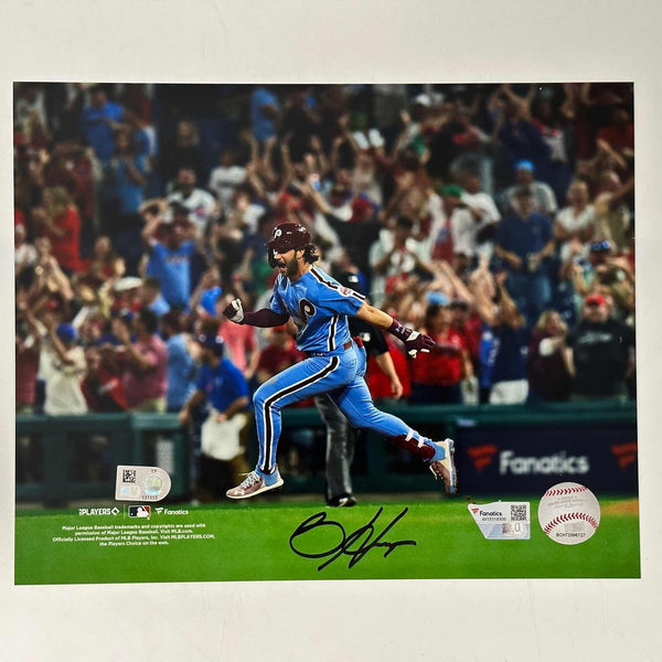 Autographed/Signed Bryce Harper Philadelphia Phillies 8x10 Photo Fanatics COA #2