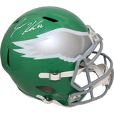 Jason Kelce Signed Philadelphia Eagles F/S Kelly Green Helmet PSA 45804