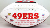 Vernon Davis Autographed SF 49ers Logo Football- Beckett W *Black