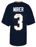 Rick Mirer Signed Navy Custom College Football Jersey - (SCHWARTZ COA)