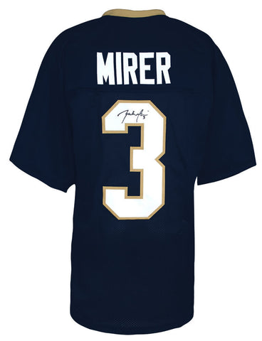 Rick Mirer Signed Navy Custom College Football Jersey - (SCHWARTZ COA)