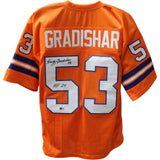 Randy Gradishar Autographed/Signed Pro Style XL Orange Jersey HOF Beckett 44574