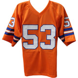 Randy Gradishar Autographed/Signed Pro Style XL Orange Jersey HOF Beckett 44574