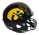 TJ Hockenson Autographed/Signed Iowa Hawkeyes F/S Schutt Helmet BAS 34255