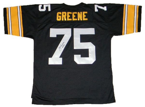 JOE GREENE AUTOGRAPHED SIGNED PITTSBURGH STEELERS #75 MITCHELL & NESS JERSEY JSA