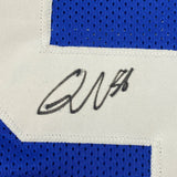 Autographed/Signed Quenton Nelson Indianapolis Blue Football Jersey JSA COA Auto