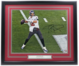 Tom Brady Signed Framed 16x20 Tampa Bay Buccaneers Photo Fanatics LOA