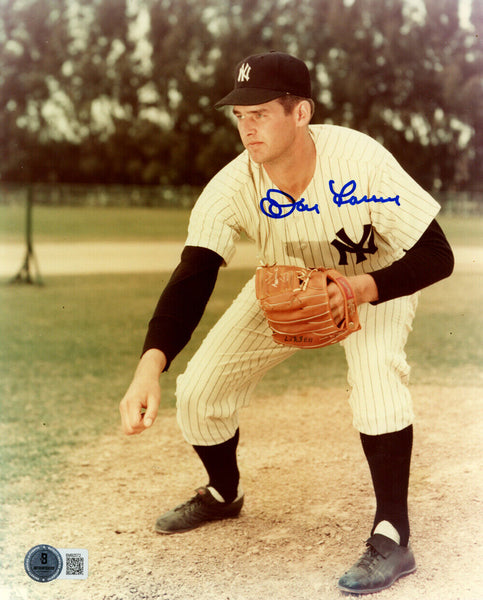 Don Larsen Autographed/Signed New York Yankees 8x10 Photo BAS 45139