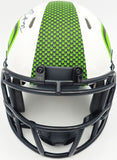BYRON MURPHY II AUTOGRAPHED SEAHAWKS LUNAR ECLIPSE WHITE MINI HELMET MCS 235599