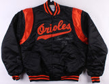 Frank Robinson Signed Orioles Warm-Up Jacket Inscribed "1966 WS MVP" (PSA COA)