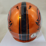 BO NIX SIGNED DENVER BRONCOS FLASH SPEED MINI HELMET BECKETT QR