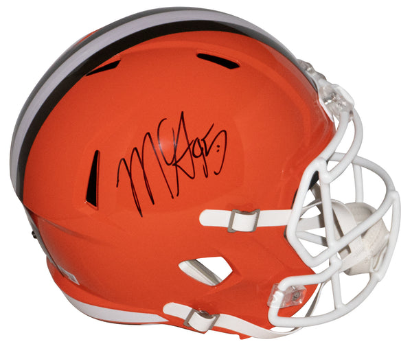 MYLES GARRETT AUTOGRAPHED CLEVELAND BROWNS FULL SIZE SPEED HELMET BECKETT