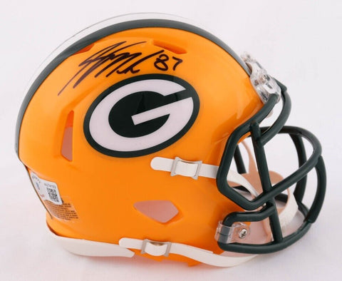 Jordy Nelson Signed Green Bay Packers Speed Mini Helmet (Beckett) Pro Bowl W.R.