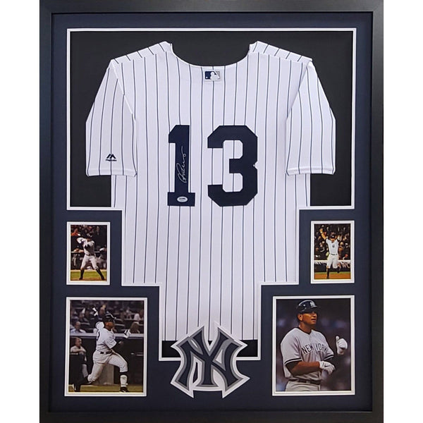 Alex Rodriguez Autographed Signed Framed New York Yankees Jersey PSA/DNA