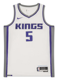 De'Aaron Fox Autographed 'Clutch POTY' Kings Nike White Jersey UDA LE 1/50