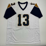 Autographed/Signed Kurt Warner St. Louis White Retro Football Jersey BAS COA