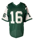 Vinny Testaverde New York Signed Green Football Jersey BAS ITP