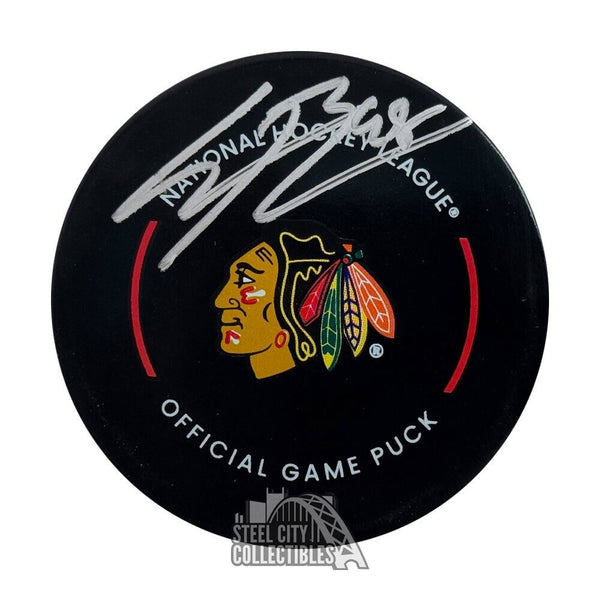 Connor Bedard Autographed Chicago Official Game Hockey Puck - Fanatics