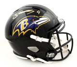 Zay Flowers Signed Baltimore Ravens Full-Size Speed Helmet (JSA COA) Receiver