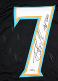 Tony Boselli Autographed Black Pro Style Jersey w/ HOF - Beckett W Hologram