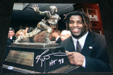 RICKY WILLIAMS AUTOGRAPHED TEXAS LONGHORNS HEISMAN TROPHY 16x20 PHOTO BECKETT