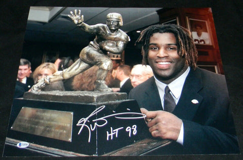 RICKY WILLIAMS AUTOGRAPHED TEXAS LONGHORNS HEISMAN TROPHY 16x20 PHOTO BECKETT