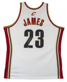 Cavaliers LeBron James Signed White 2003 M&N HWC Authentic Jersey UDA #BAK07234