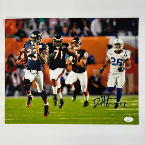 Autographed/Signed Devin Hester Chicago Bears 11x14 Football Photo JSA COA