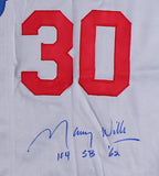 Maury Wills Signed Los Angeles Dodgers Jersey Inscribed "104 SB '62" (PA COA) 2B